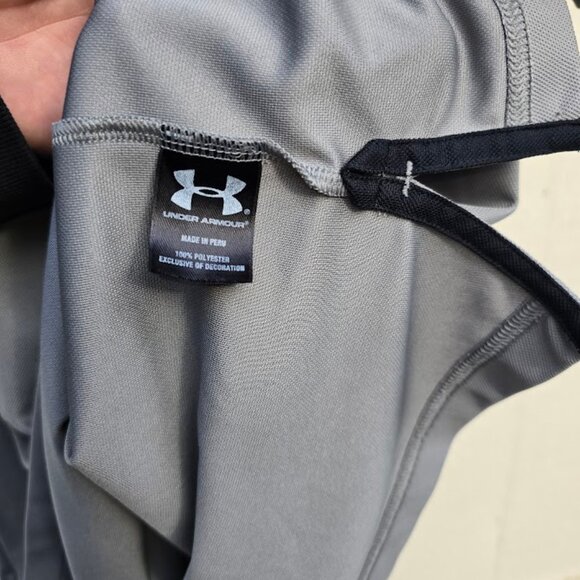 UA Under Armouur 2XL Heat Geat Polo Shirt Gray - Logo on Back and Front - - Picture 5 of 10